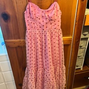 Betsey Johnson Heart Print Dress NWT